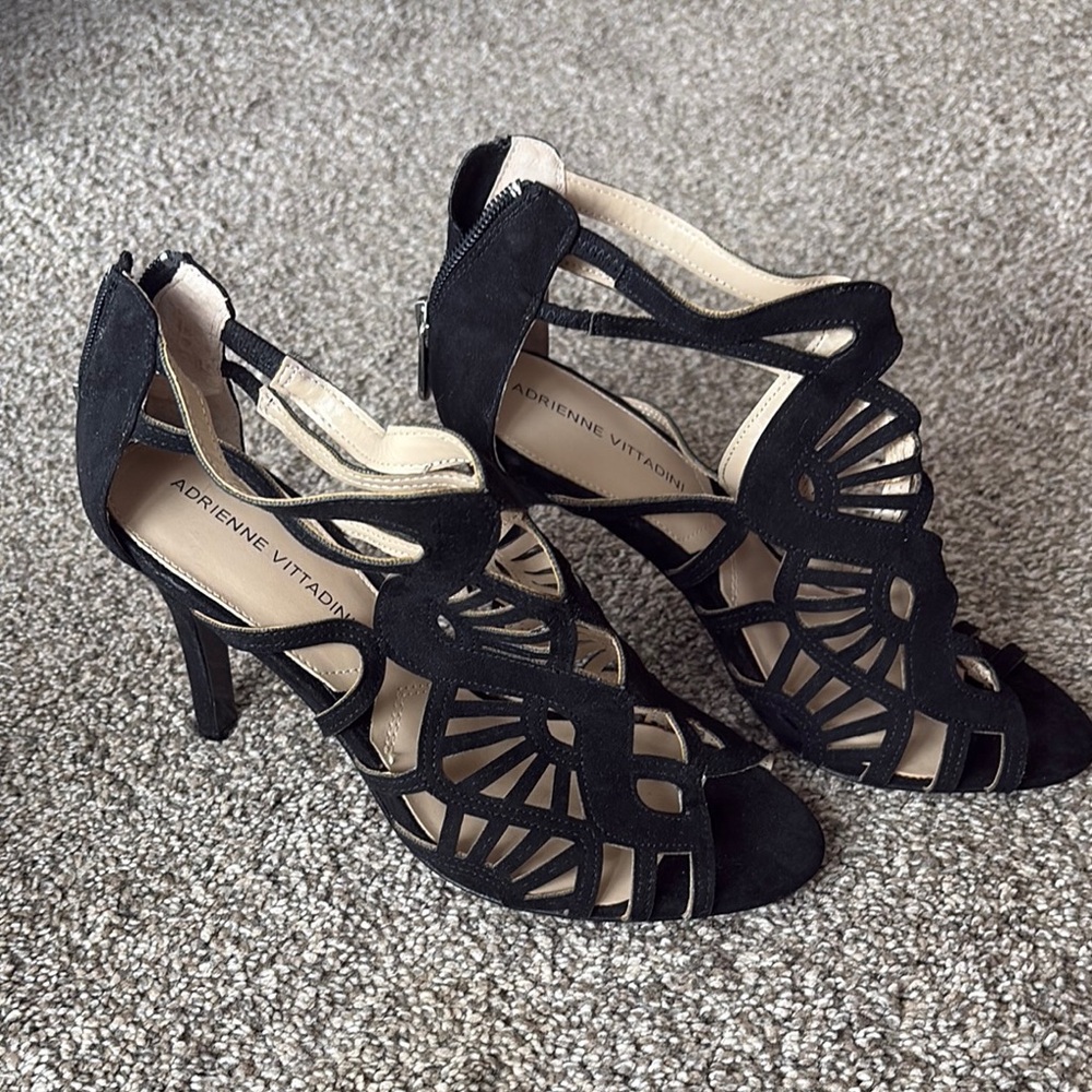 Adrienne Vittadini Black Women's Heels